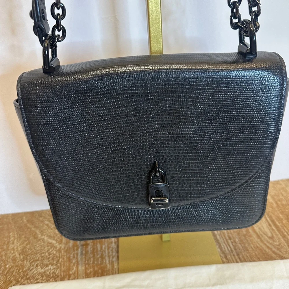 Rebecca Minkoff Black Leather Shoulder Bag - Picture 2 of 7